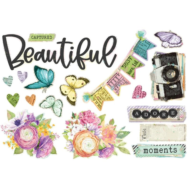 Simple Vintage Life in Bloom Page Pieces